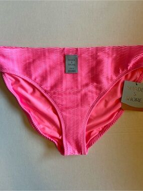 Shade & Shore Bright Neon Pink Bikini Bottom Size M